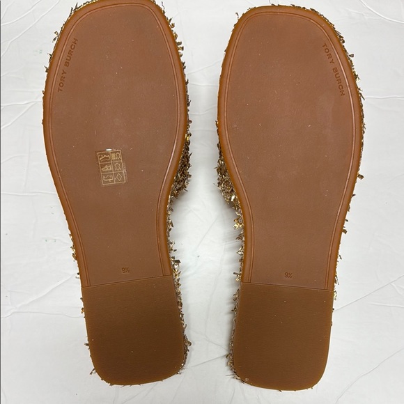 Tory Burch Tinsel Double Sport Slide - Gold - Picture 4 of 5